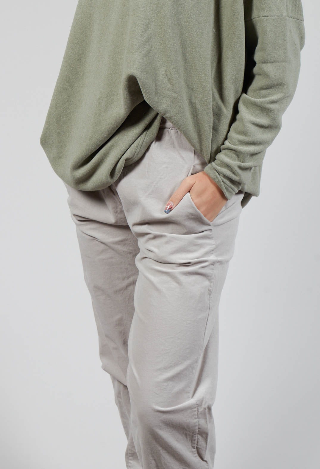 Cervo V Trousers in Pietra