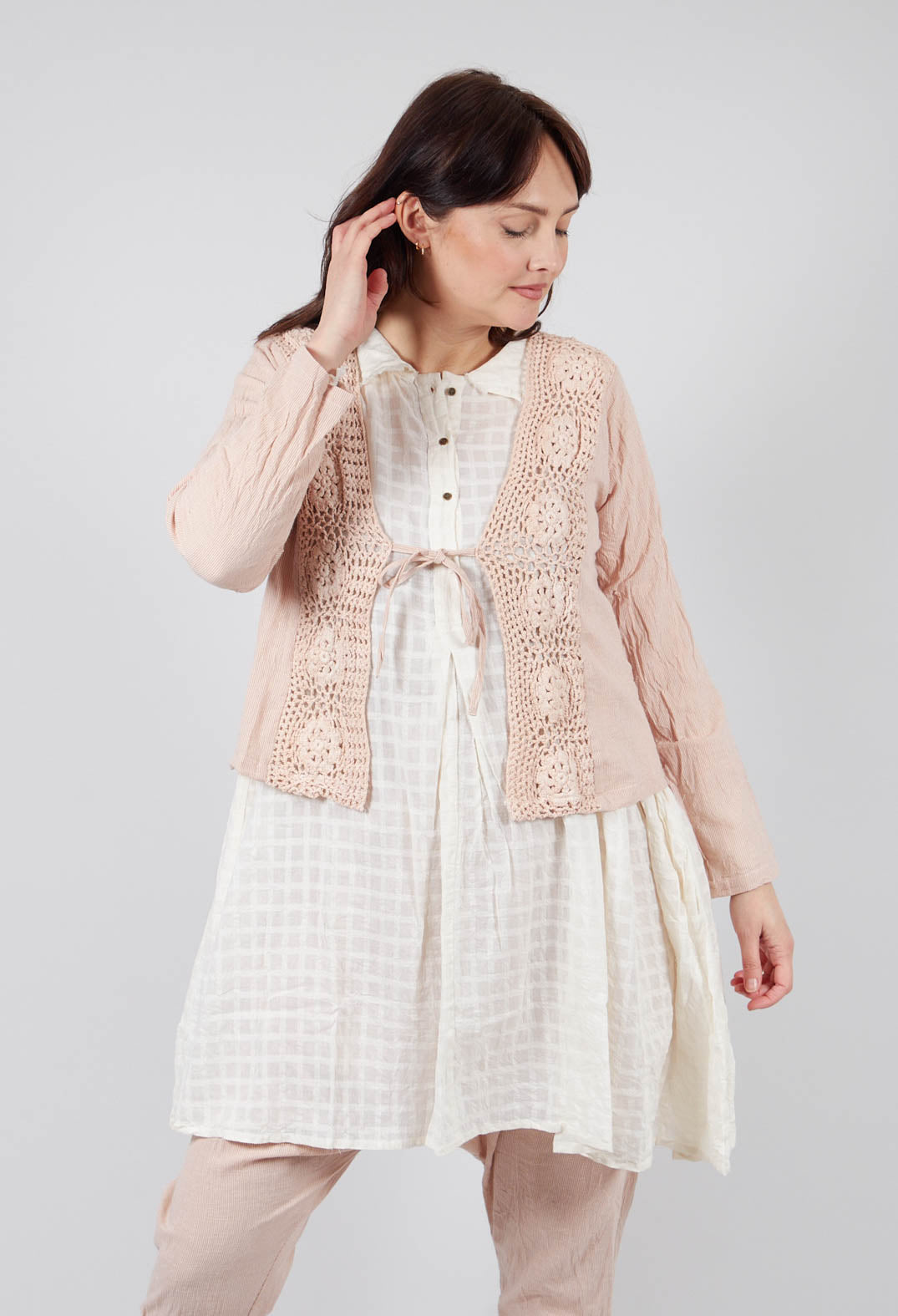 Chantal Top in Cotton Raye Rose