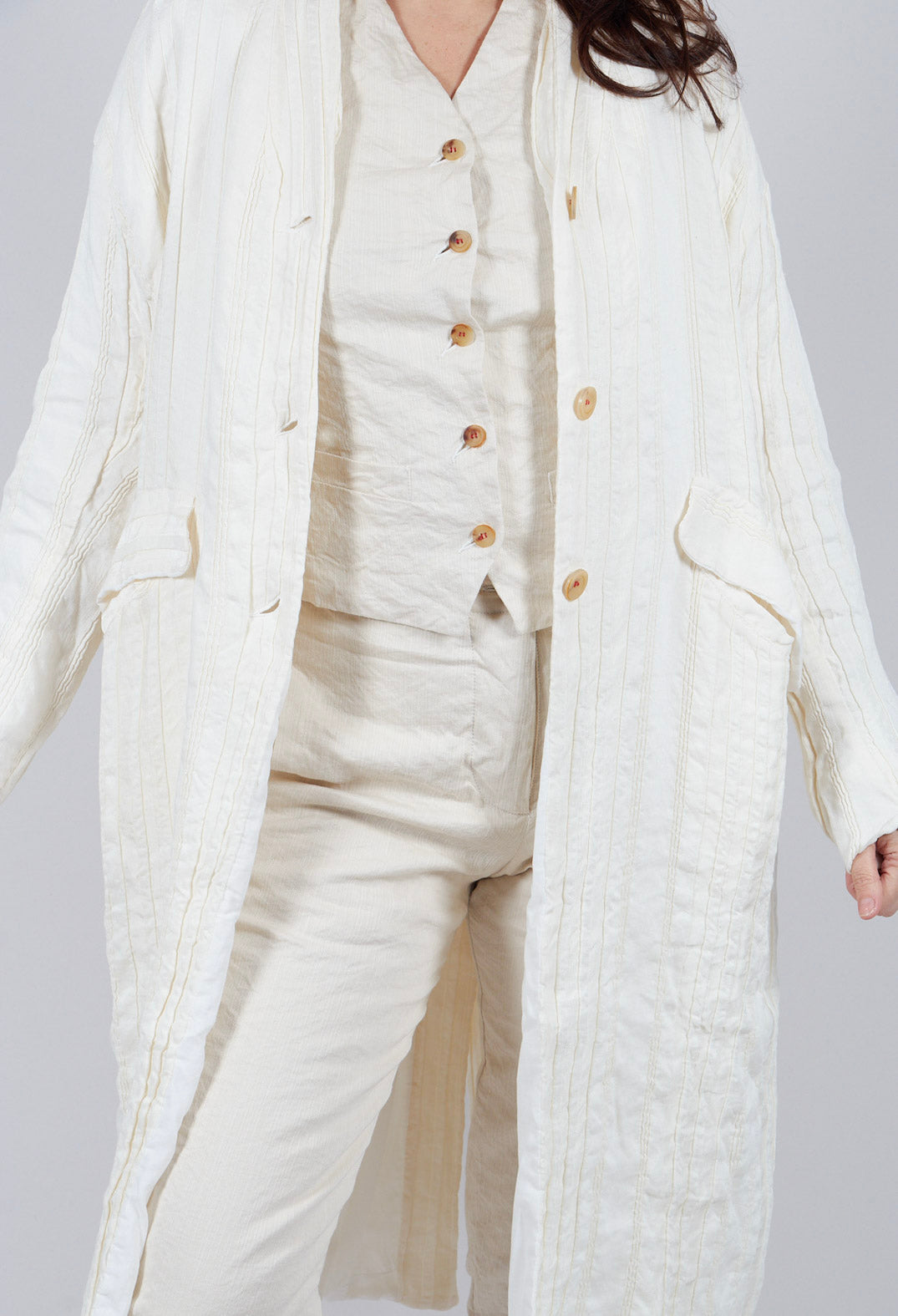 Hannoh Wessel Charlotte Coat in Natural | Olivia May