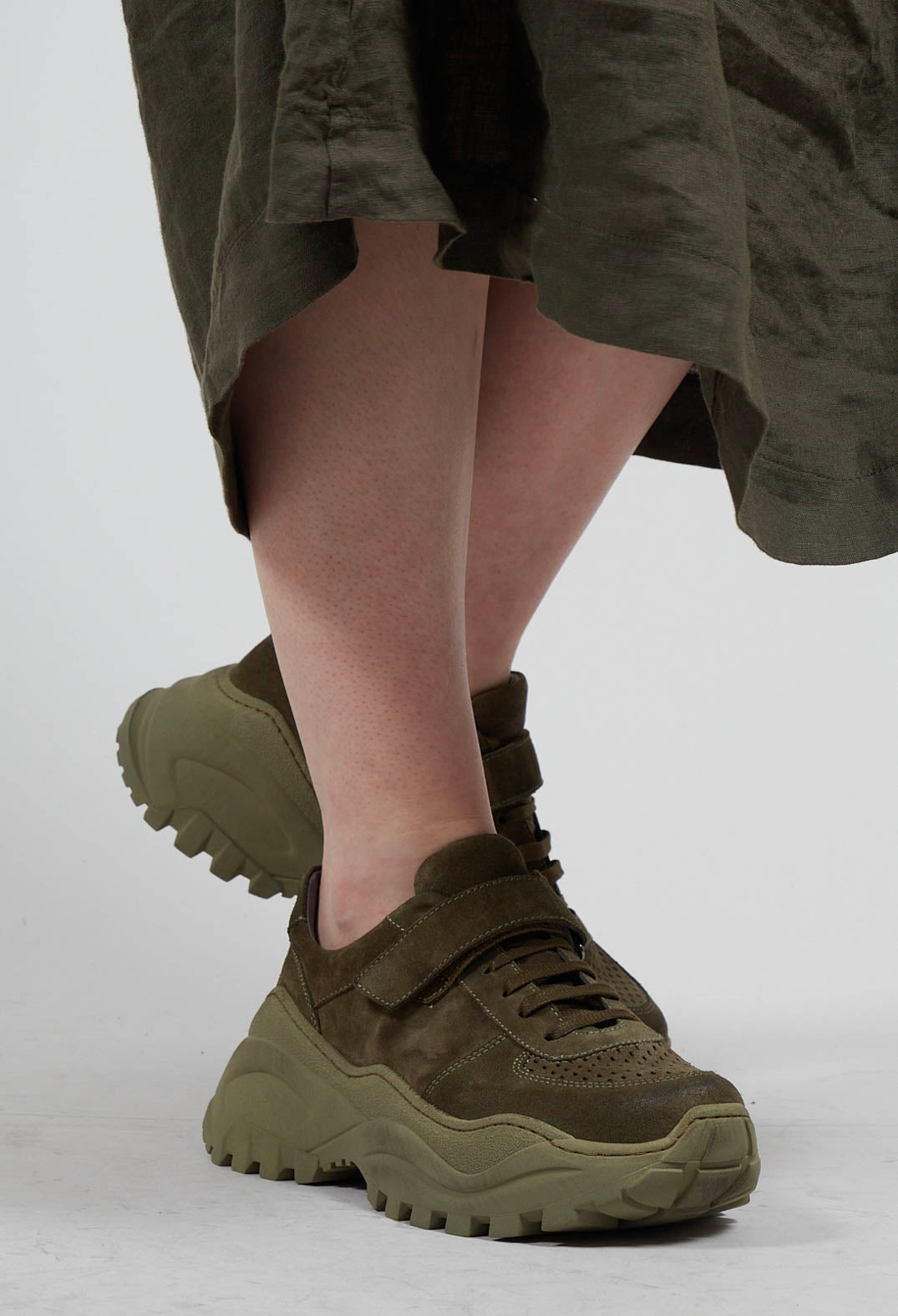Chunky Sole Trainer in London Forest