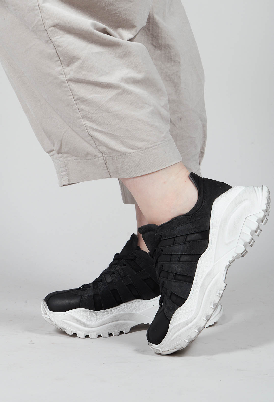 Chunky Sole Trainers in Antracite Mix