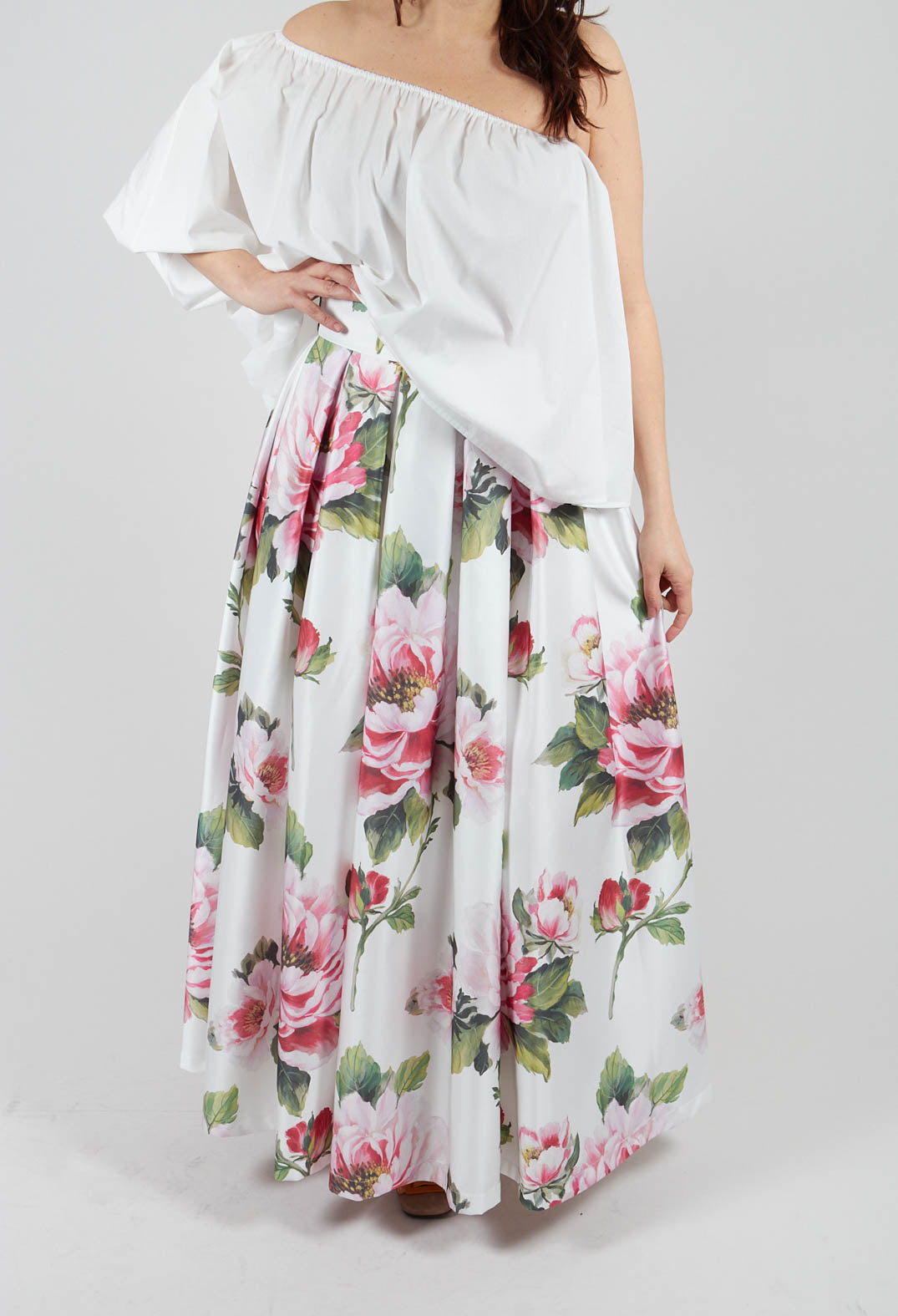 Ciliegio Skirt in Fiori Rosa