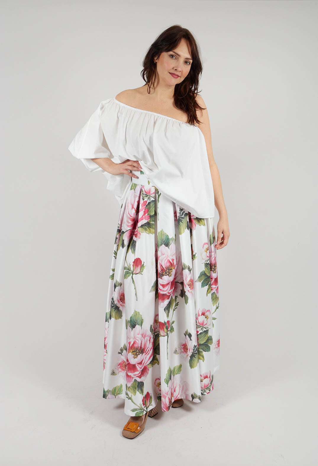 Ciliegio Skirt in Fiori Rosa
