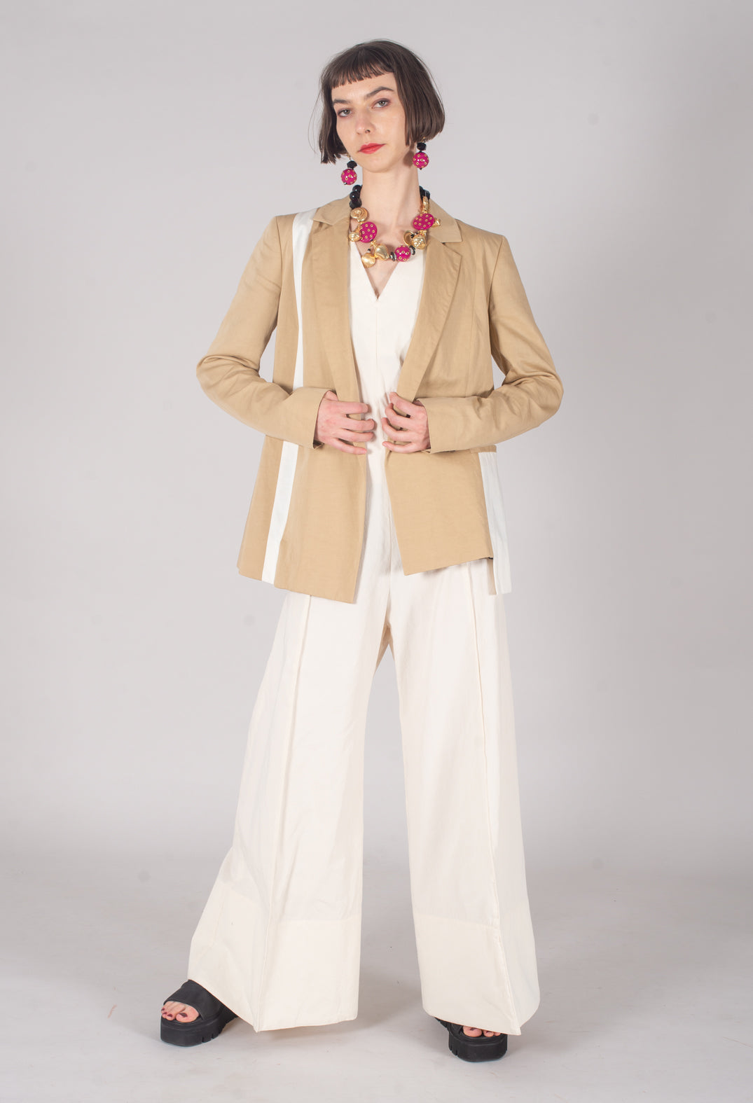 Double Breasted Blazer in Cerotto