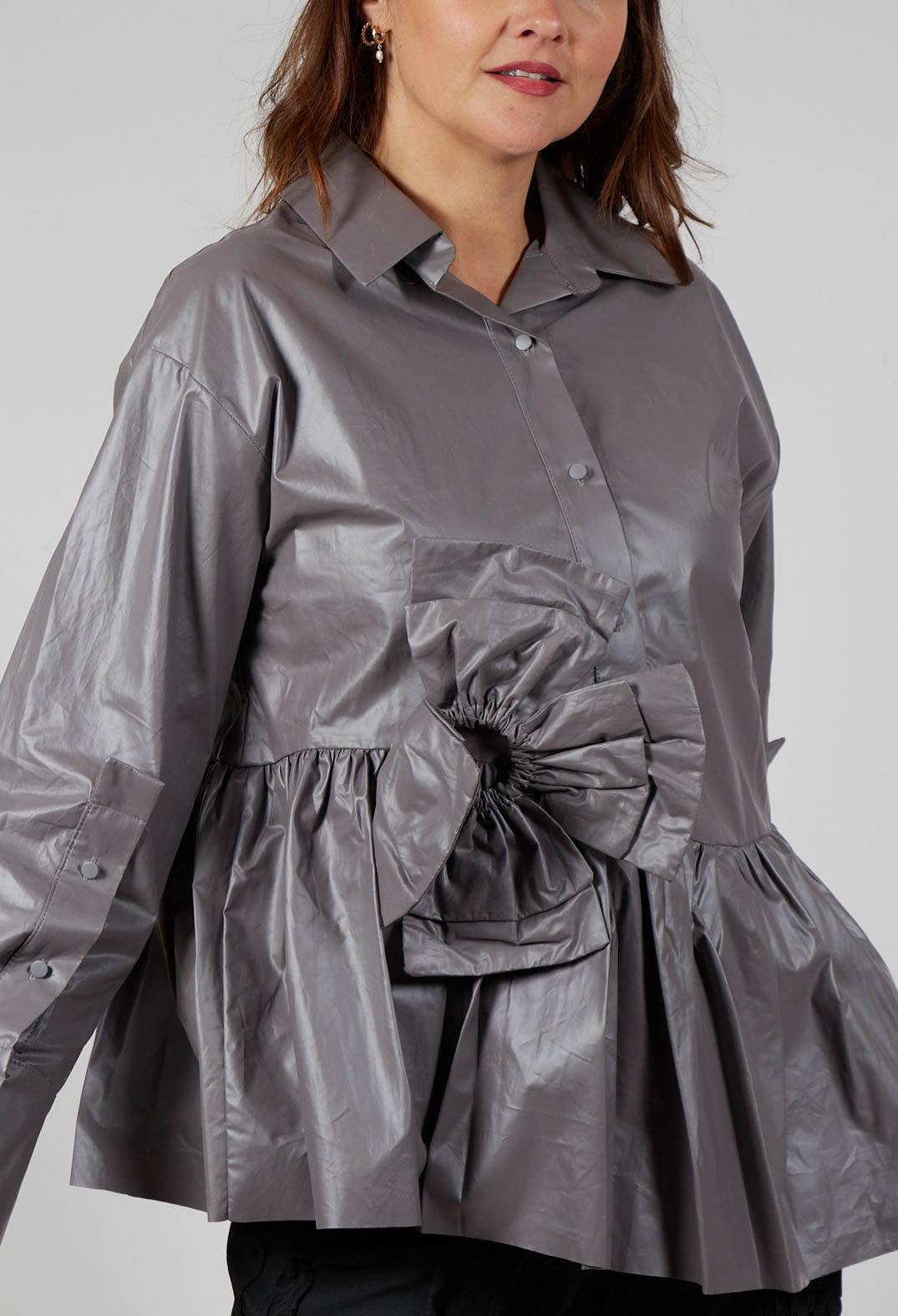 Coated Shirt in Grey