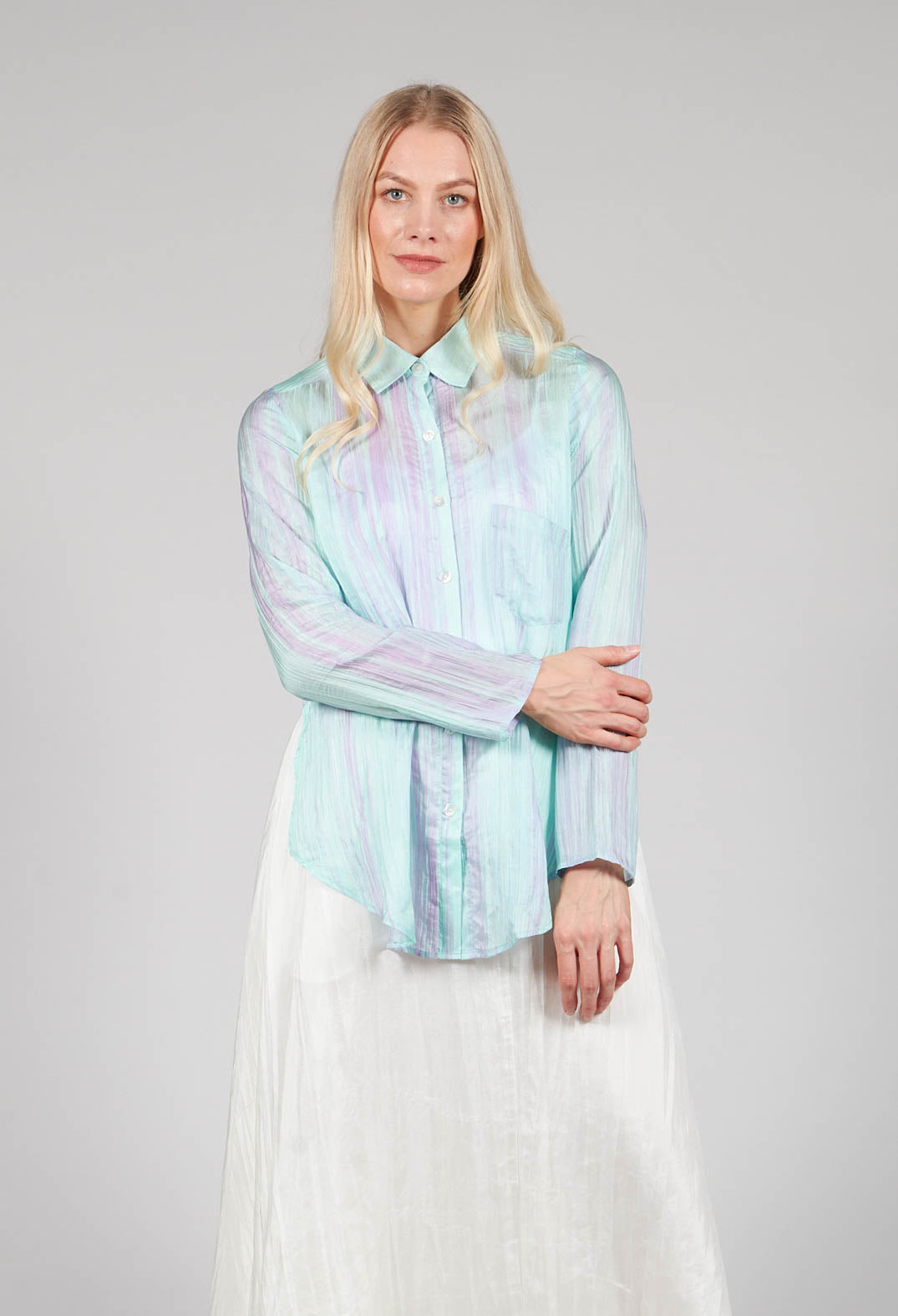 Cocinella Shirt in Lilla and Acqua