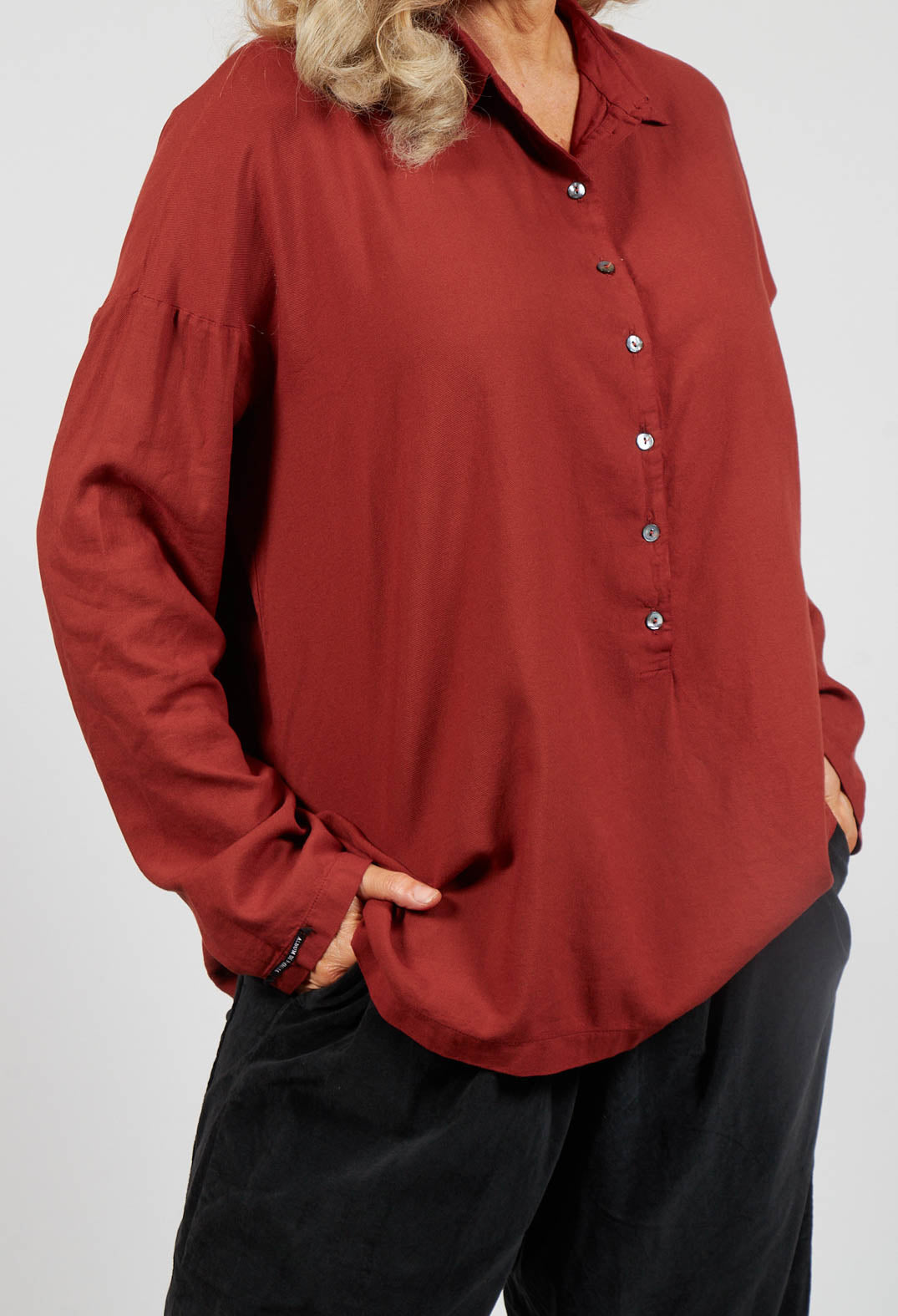 Collar Shirt TVC in Red