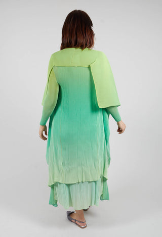 Collare Coat in Acid Lime