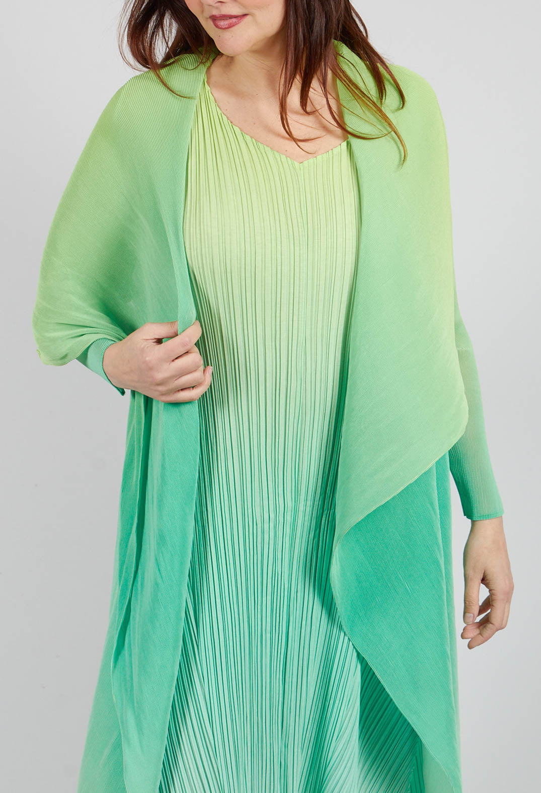 Collare Coat in Acid Lime