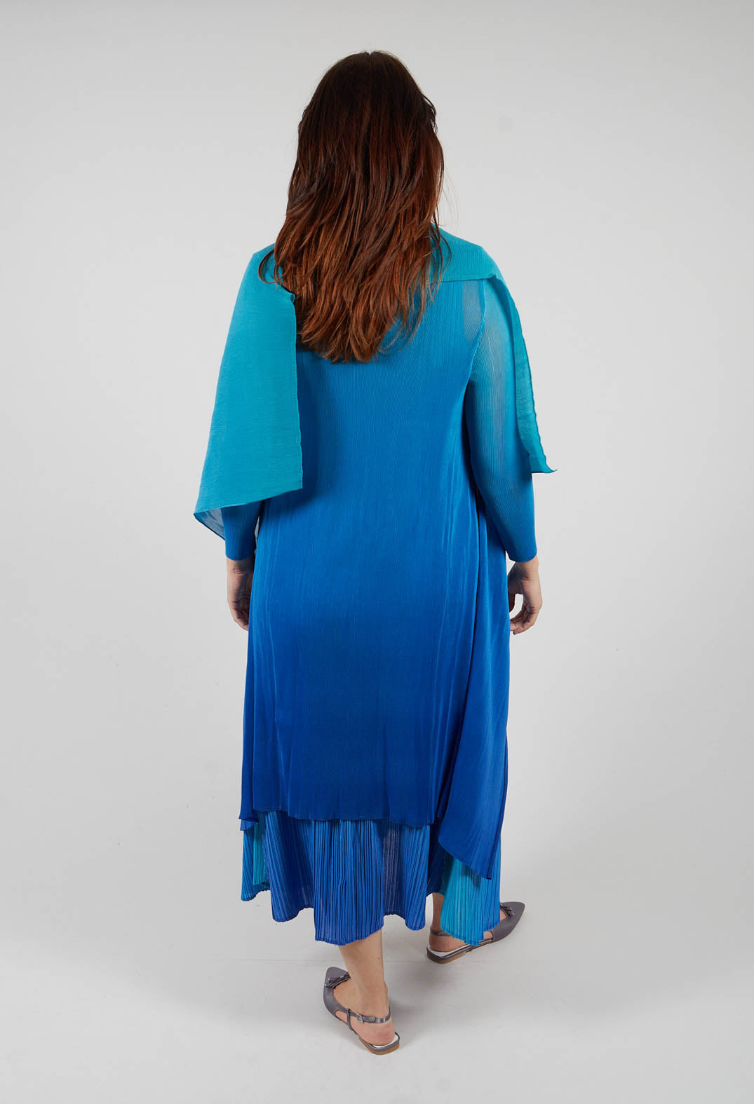 Collare Coat in Aqua Royal