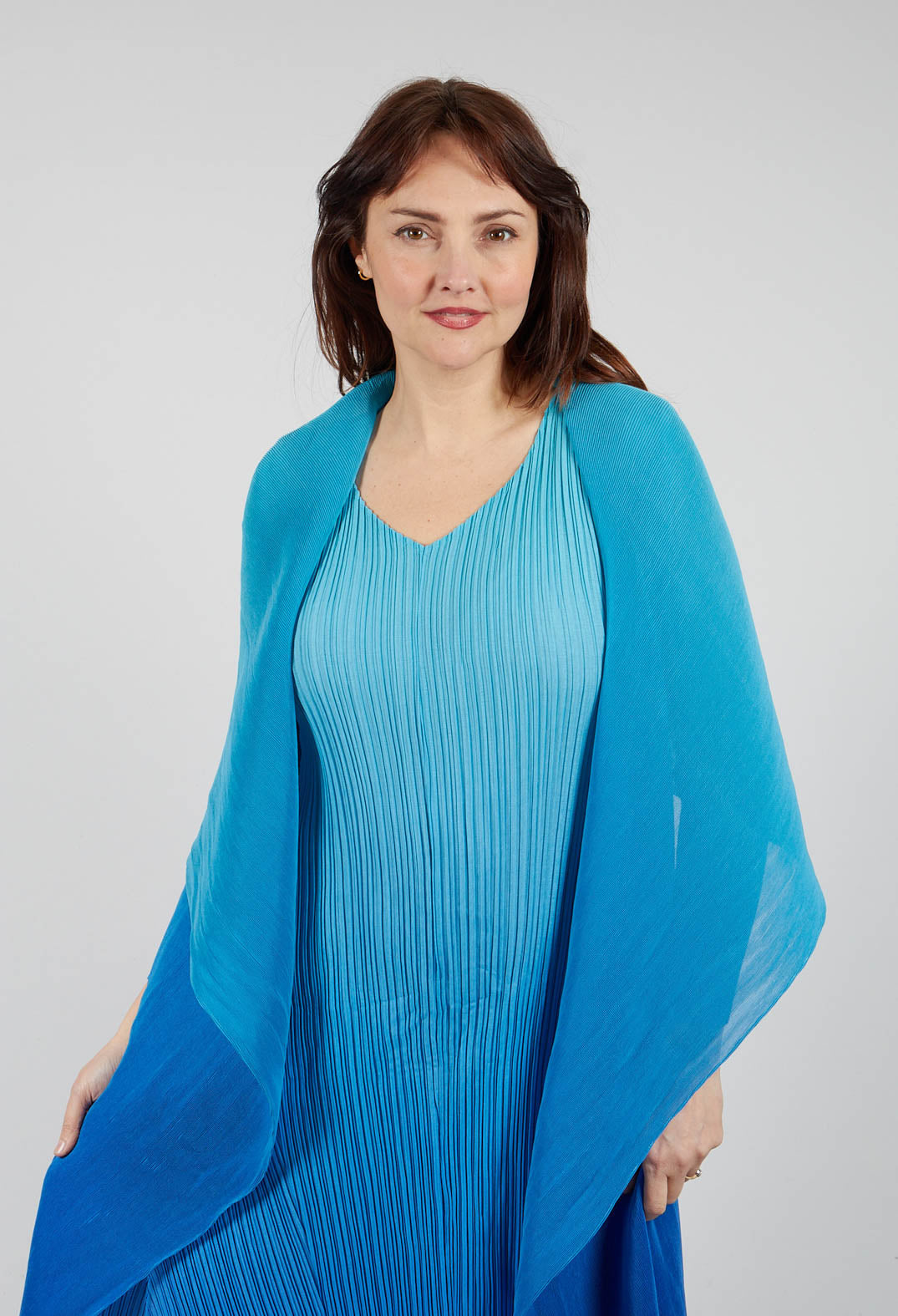 Collare Coat in Aqua Royal