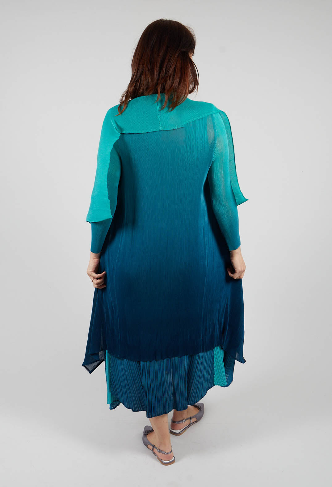 Collare Coat in Atlantis Blue