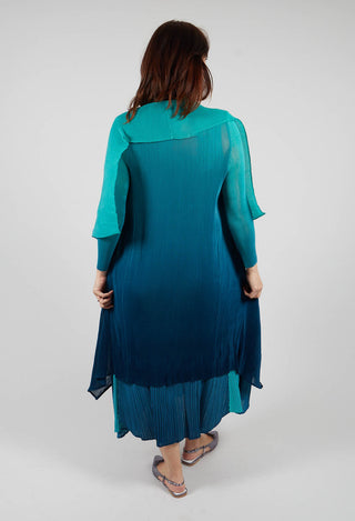 Collare Coat in Atlantis Blue