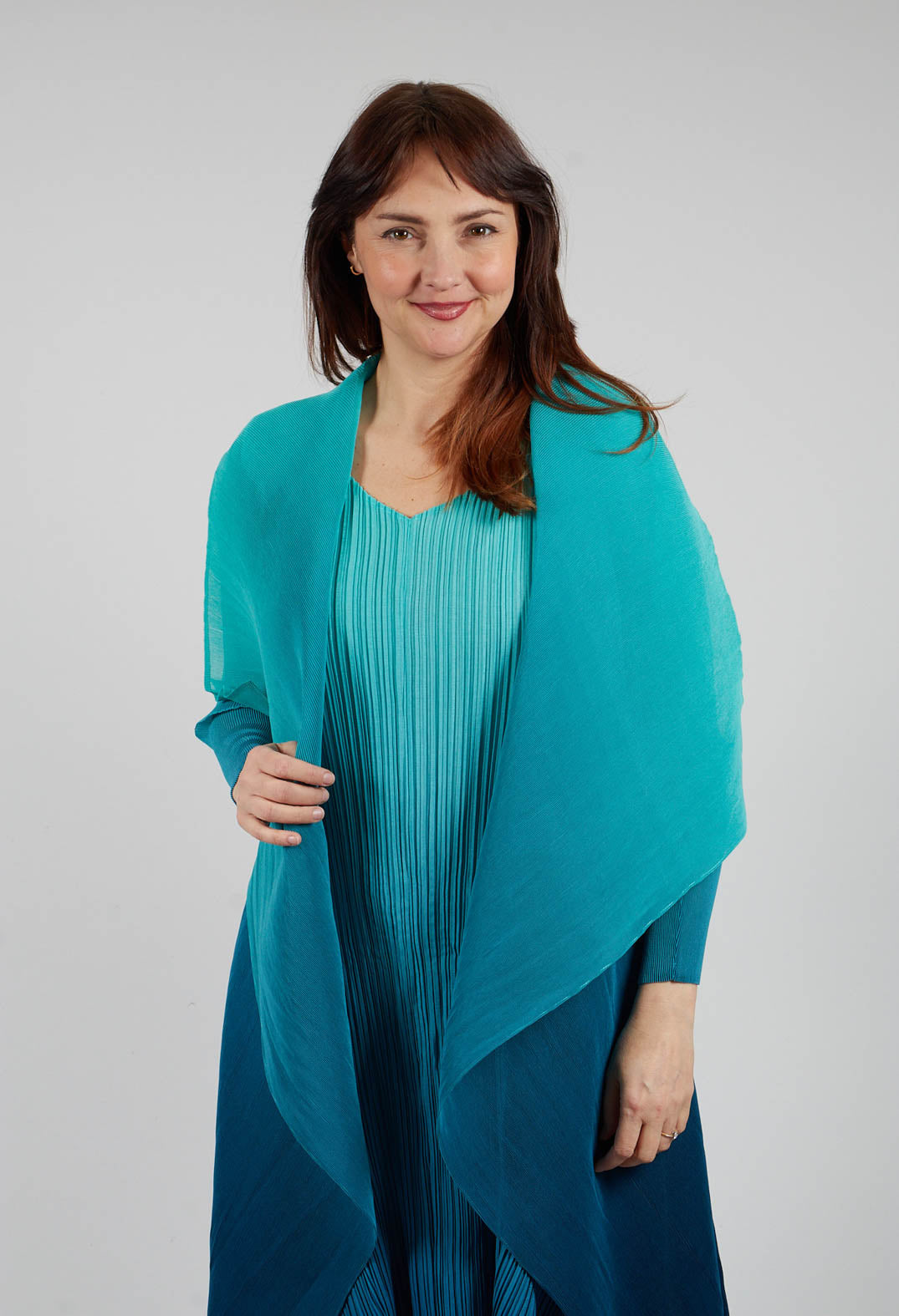 Collare Coat in Atlantis Blue