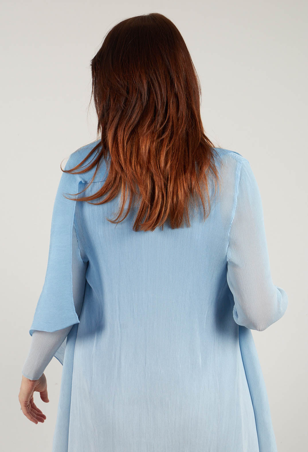 Collare Coat in Blue Sky Ombre