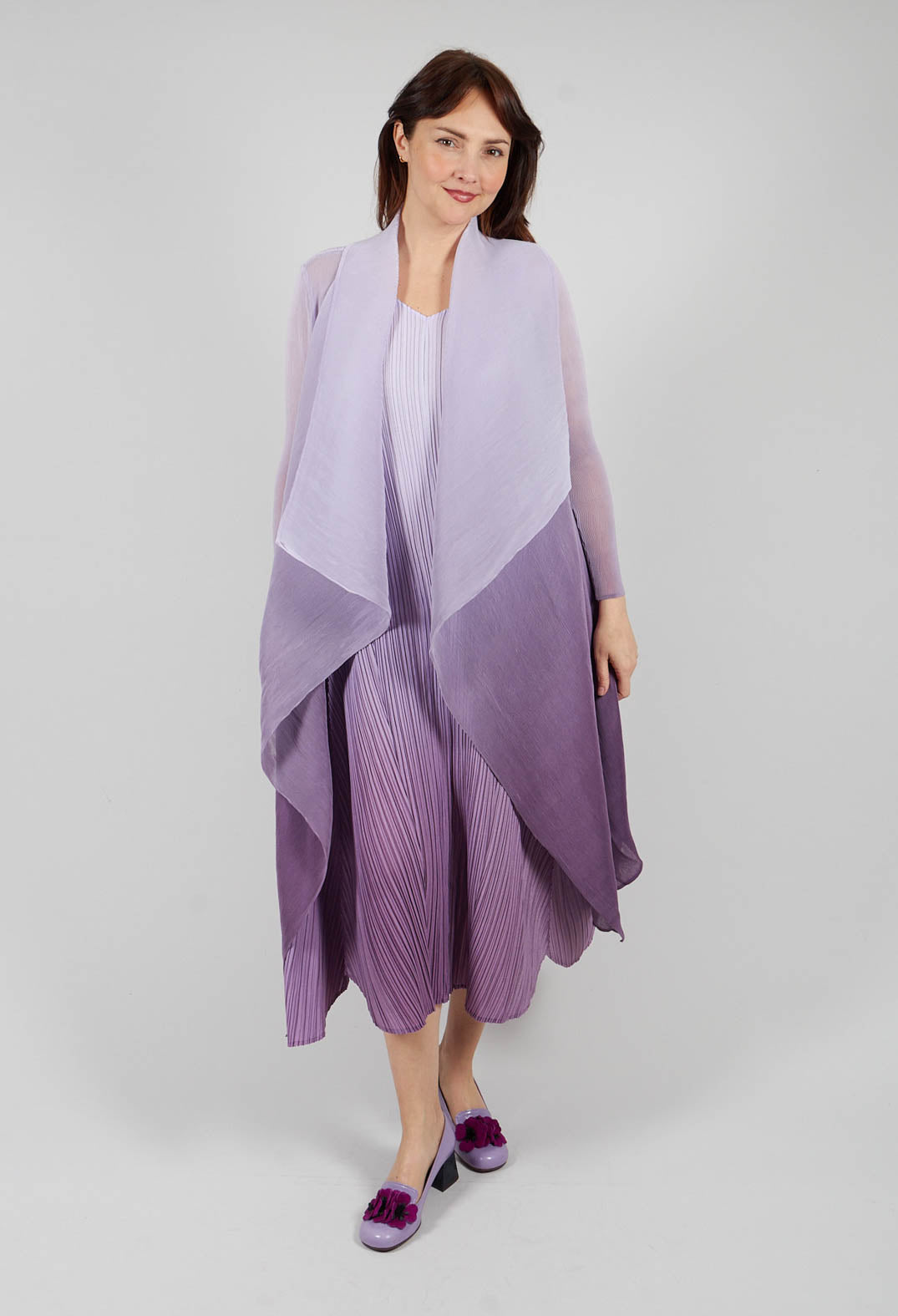 Collare Coat in Foggy Lavender