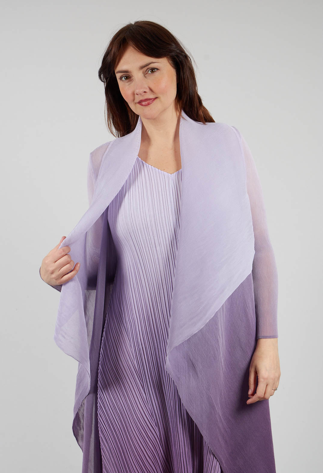 Collare Coat in Foggy Lavender