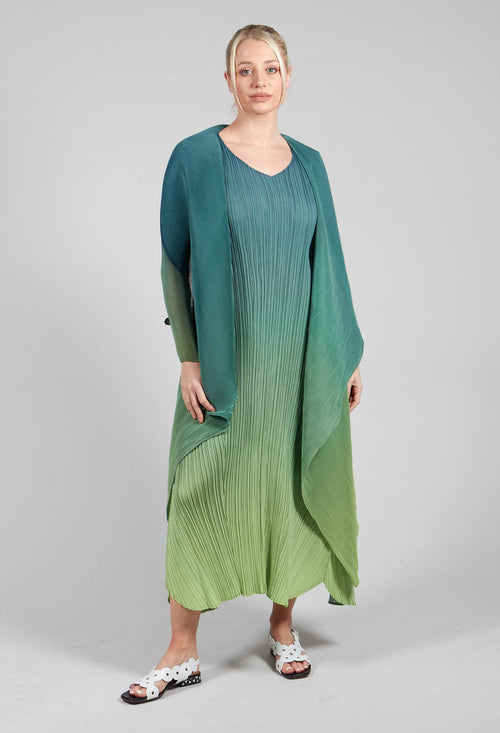 Alquema Collare Crinkle Mesh Ombre Waterfall Jacket Atlantis Blue