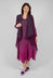 Collare Coat in Mulberry Ombre