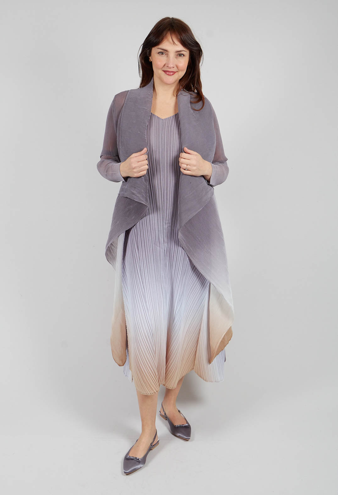 Collare Coat in Storm De Blanc