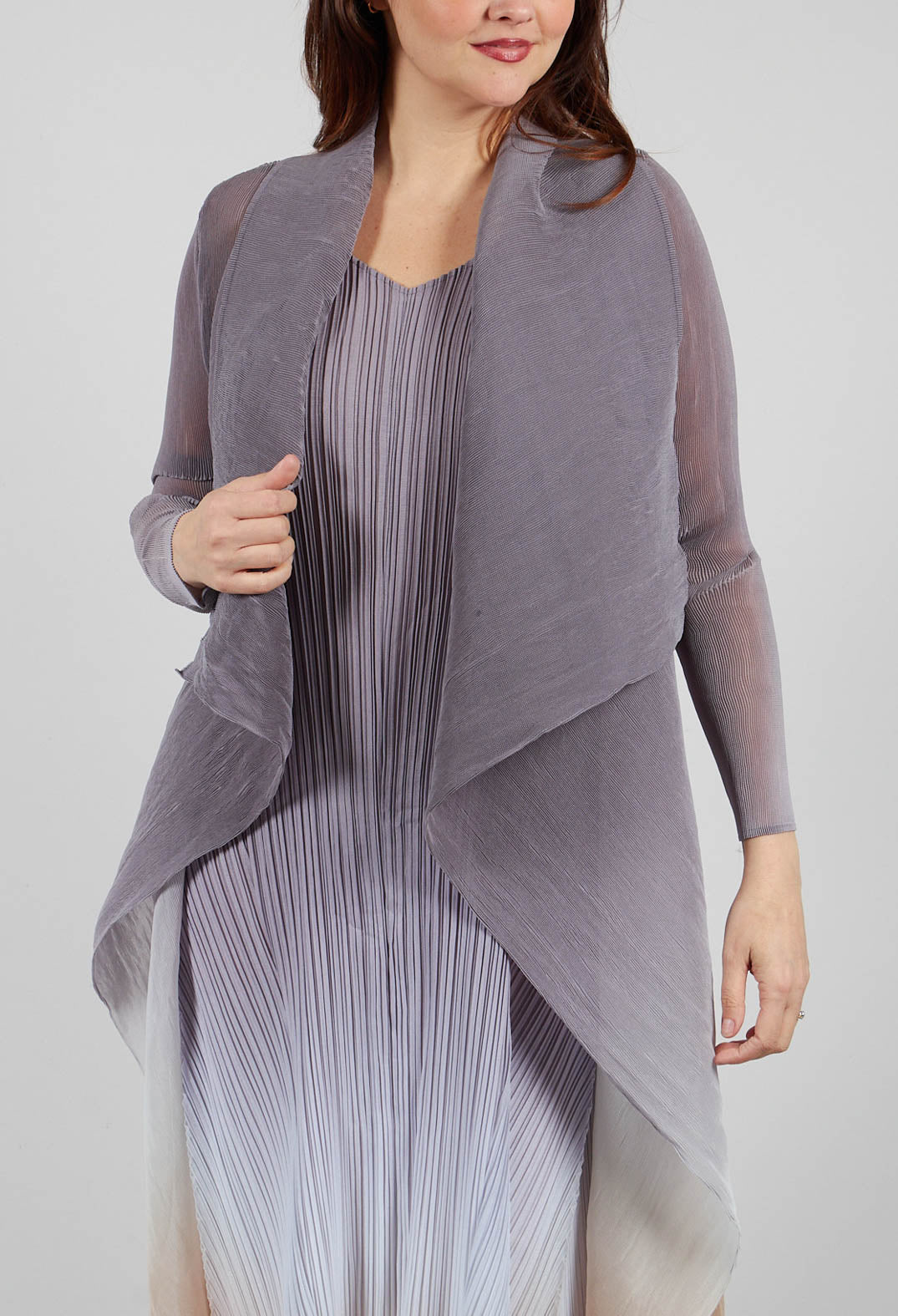 Collare Coat in Storm De Blanc
