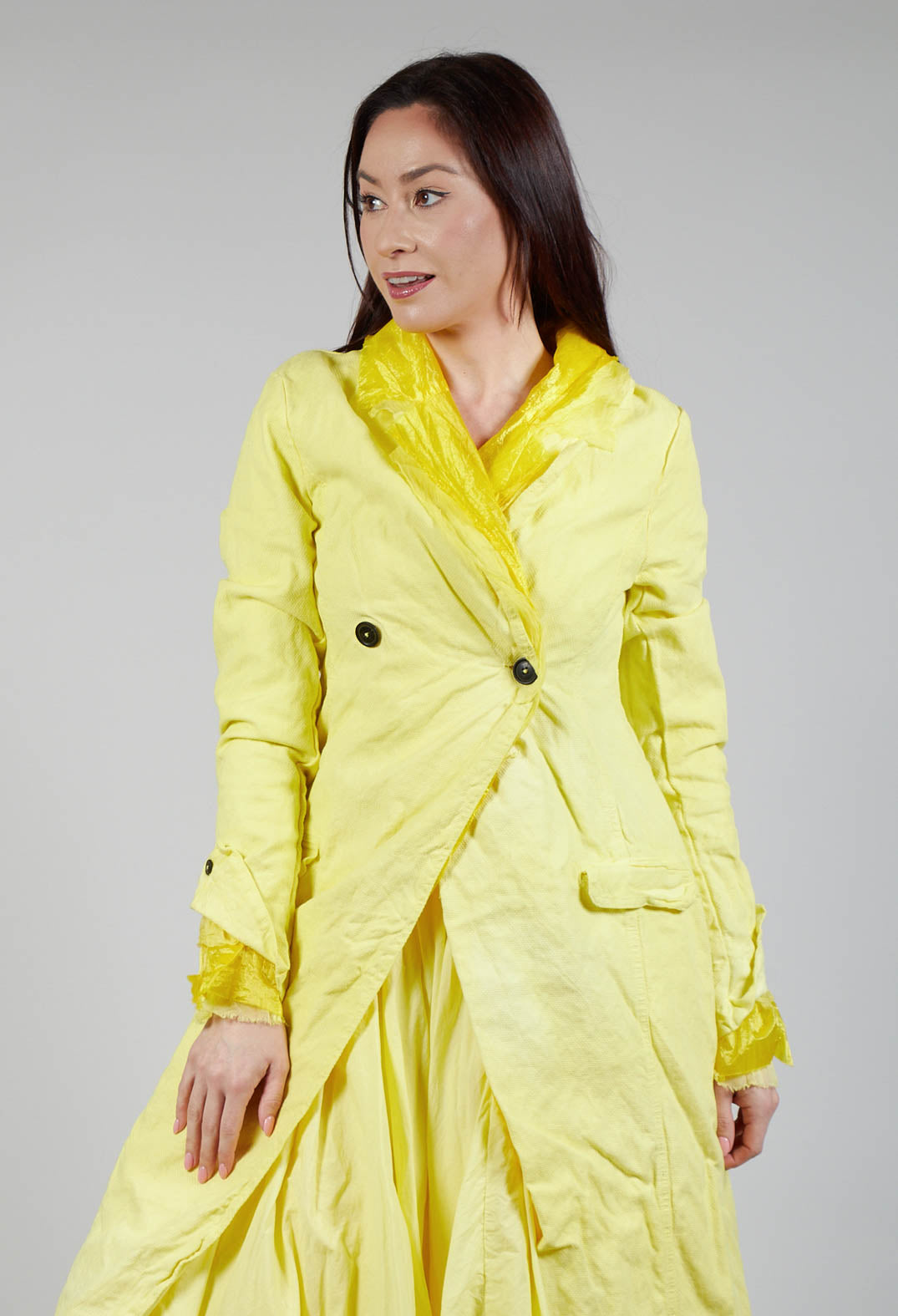 Contrast Lining Coat in Lilly