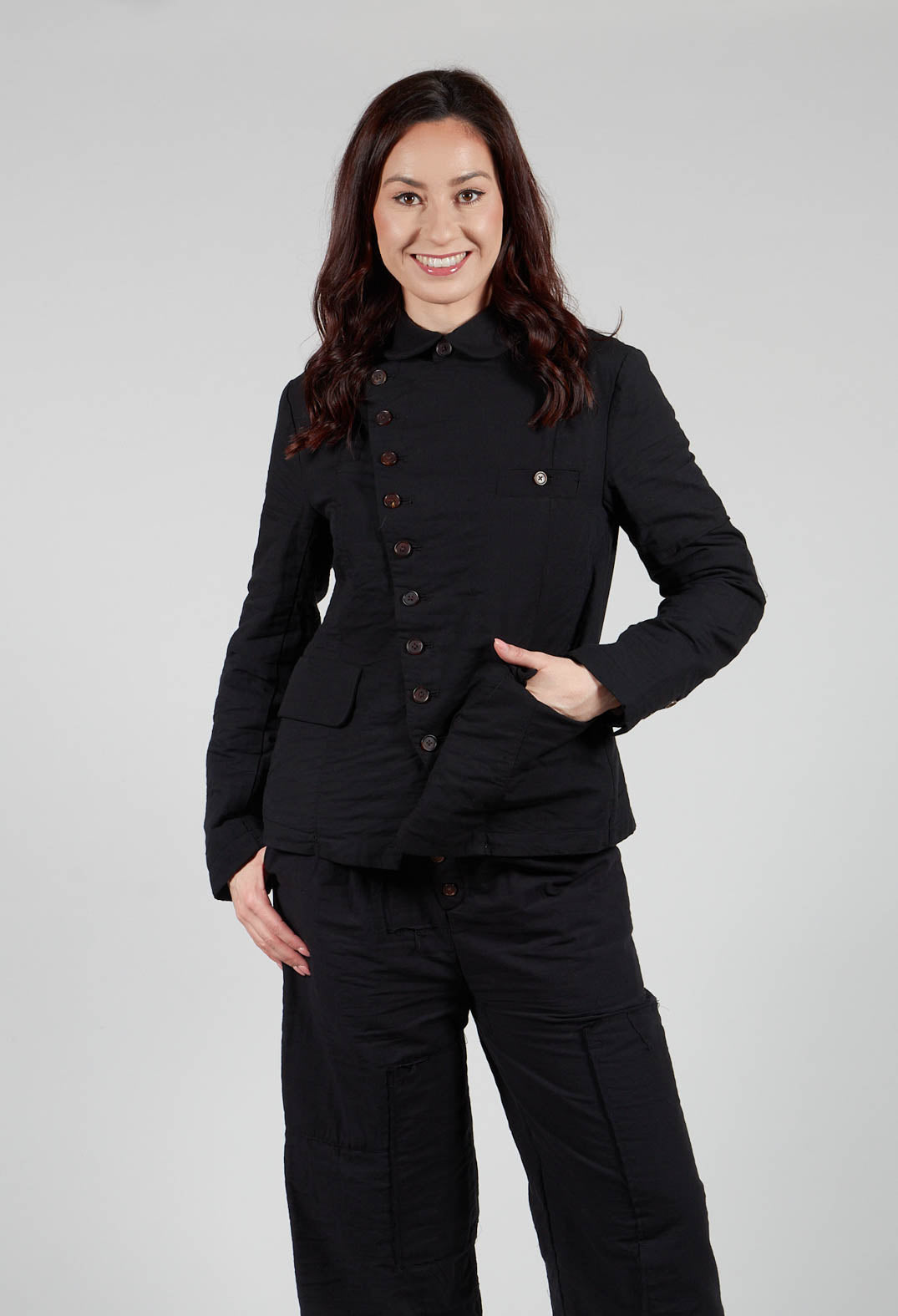 Cotton Jacket  in Black