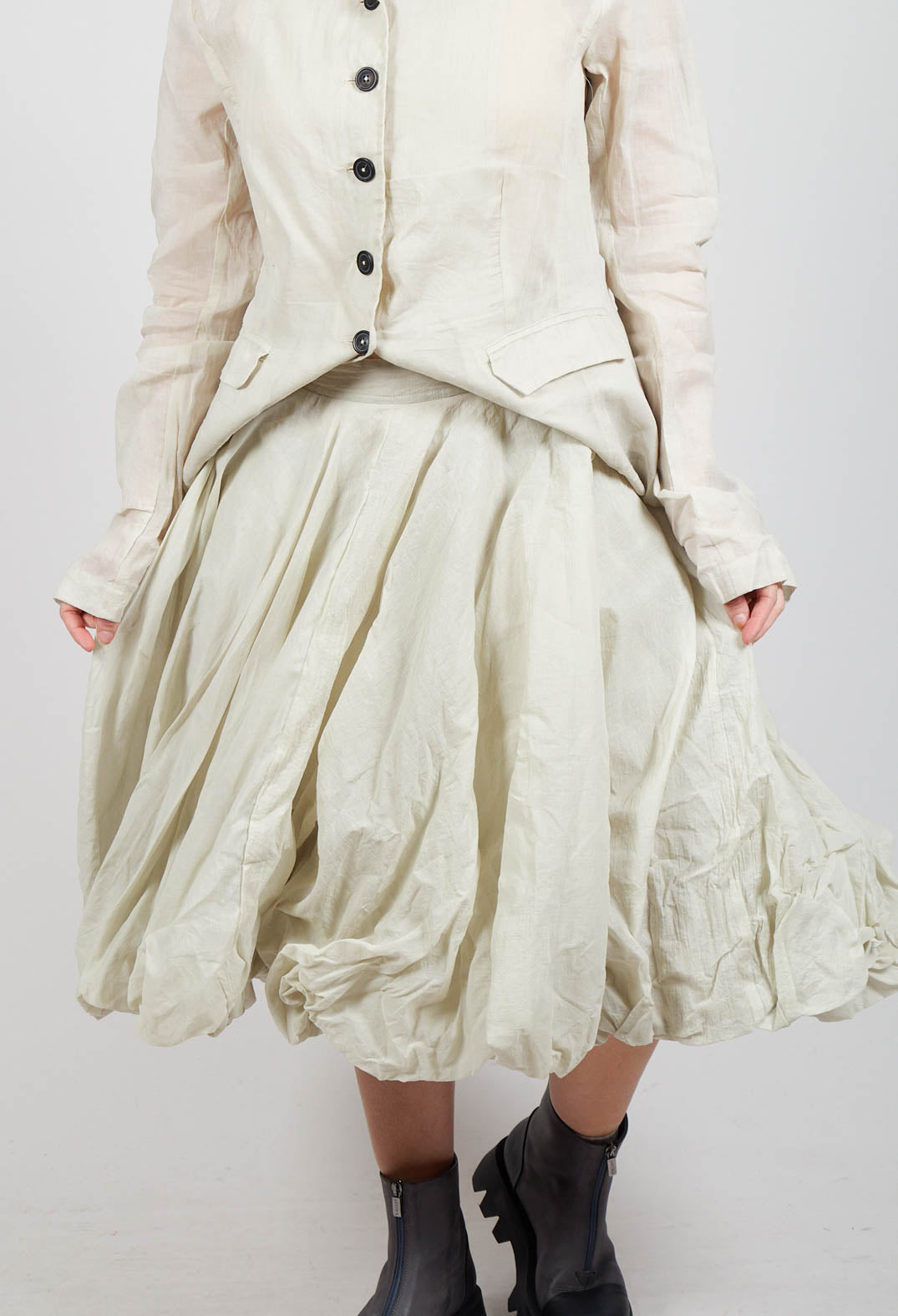 Cotton Tutu Skirt in Eraser Stiff