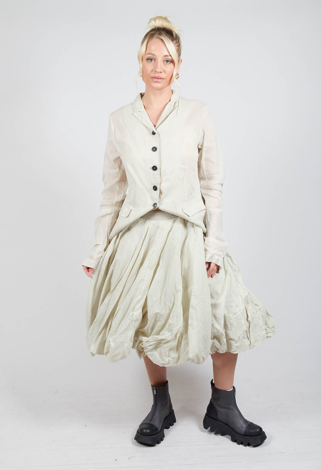 Cotton Tutu Skirt in Eraser Stiff