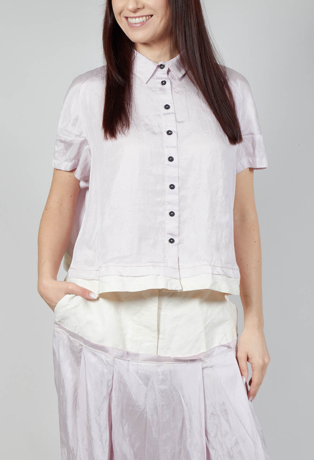 Cropped Blouse in Rose 10%