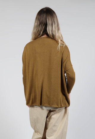 Cropped Cardigan in Tobacco