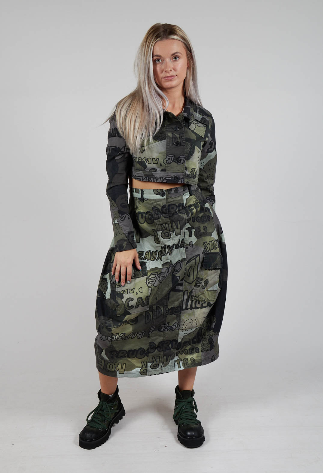 Cropped Jacket in Multicolour