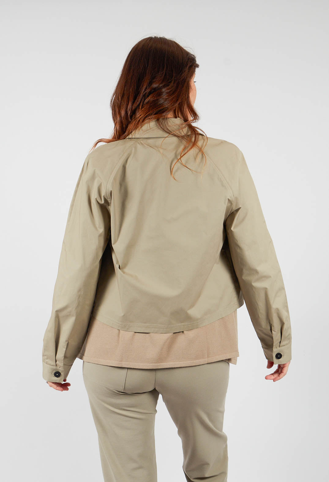 Cropped Jacket in Taupe