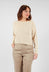 Cropped Jumper in Greige