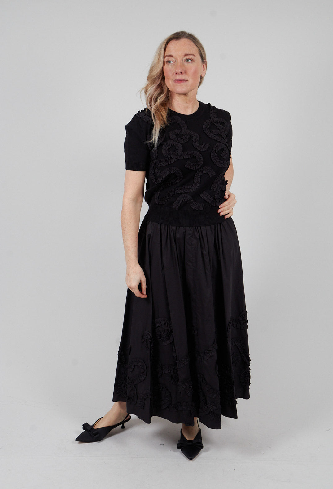 Cropped Jumper in Nero