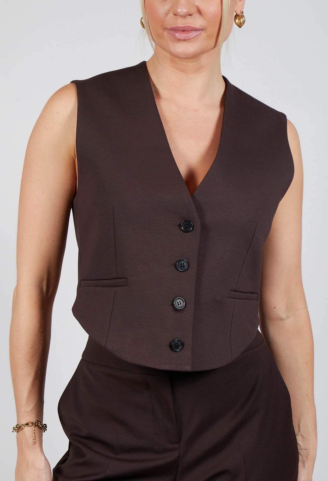 Cropped Waistcoat in Java