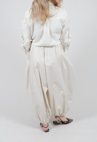 Cuffed Trouser in Oyster