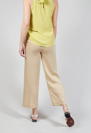 Cupro Trousers in Pampas