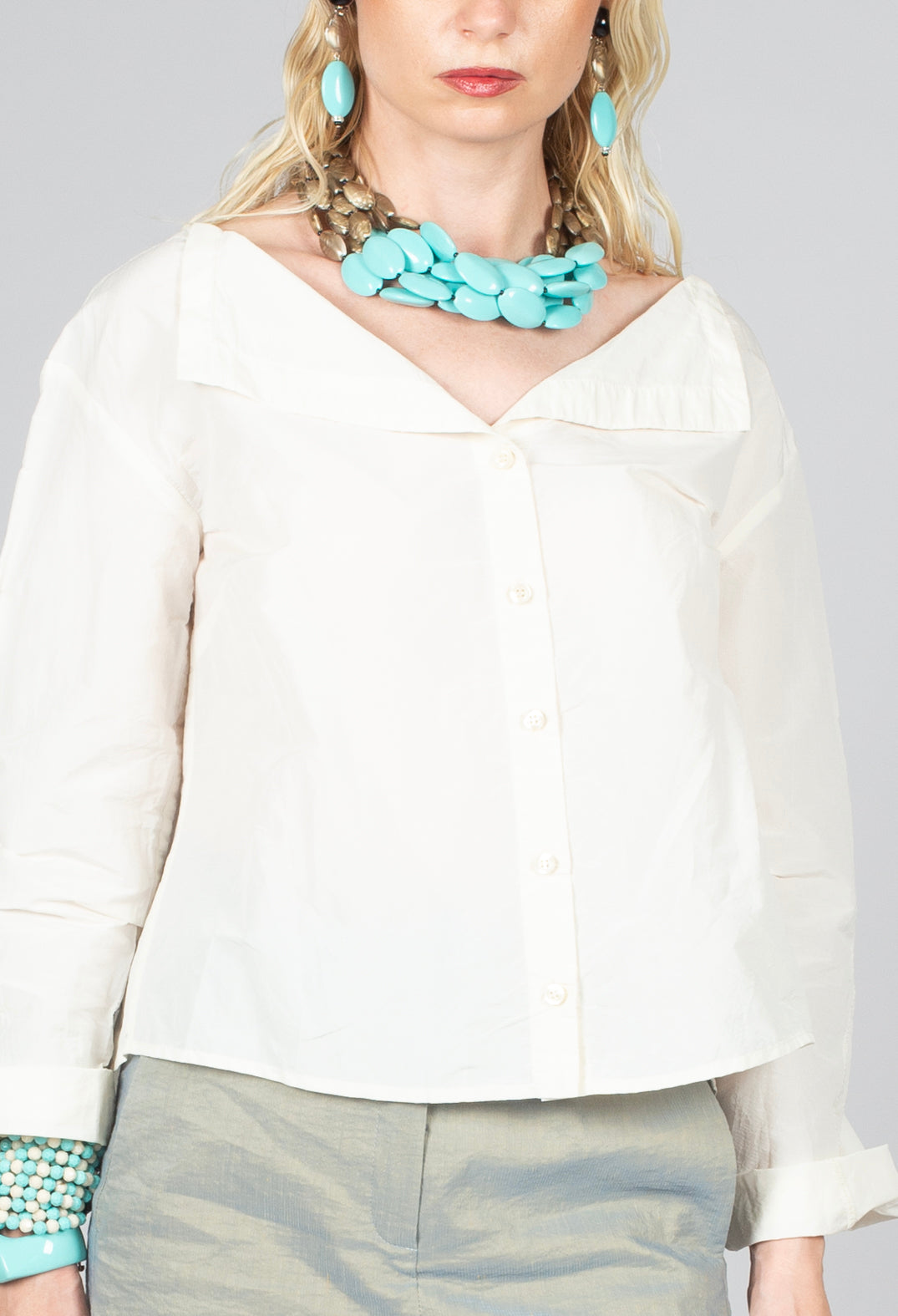 Pil Blouse in Off White