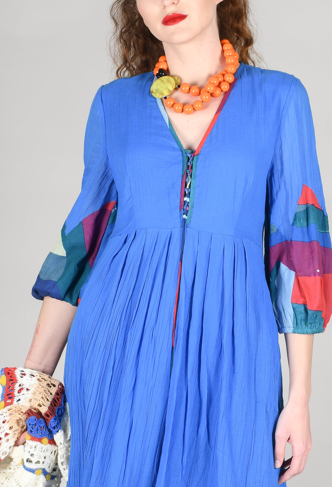 Theatral Dress in Bleu and Petr