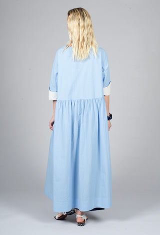 Open Tunic Dress in Sky Blue