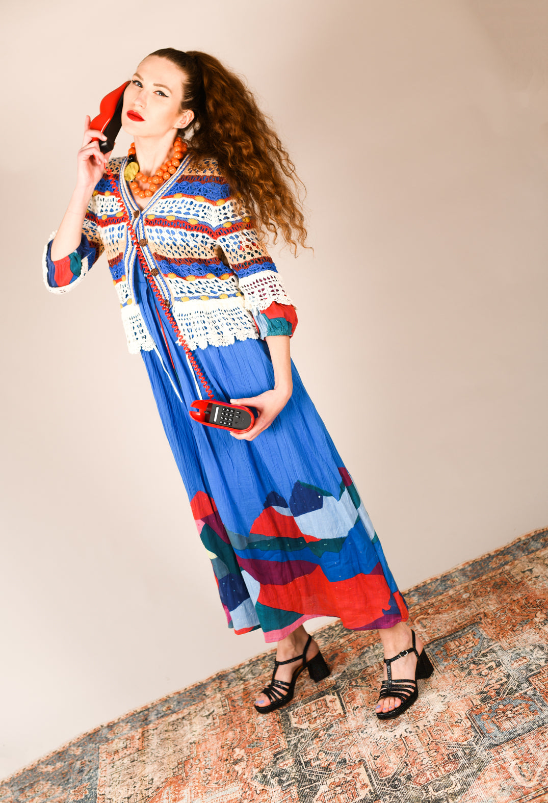 Theatral Dress in Bleu and Petr