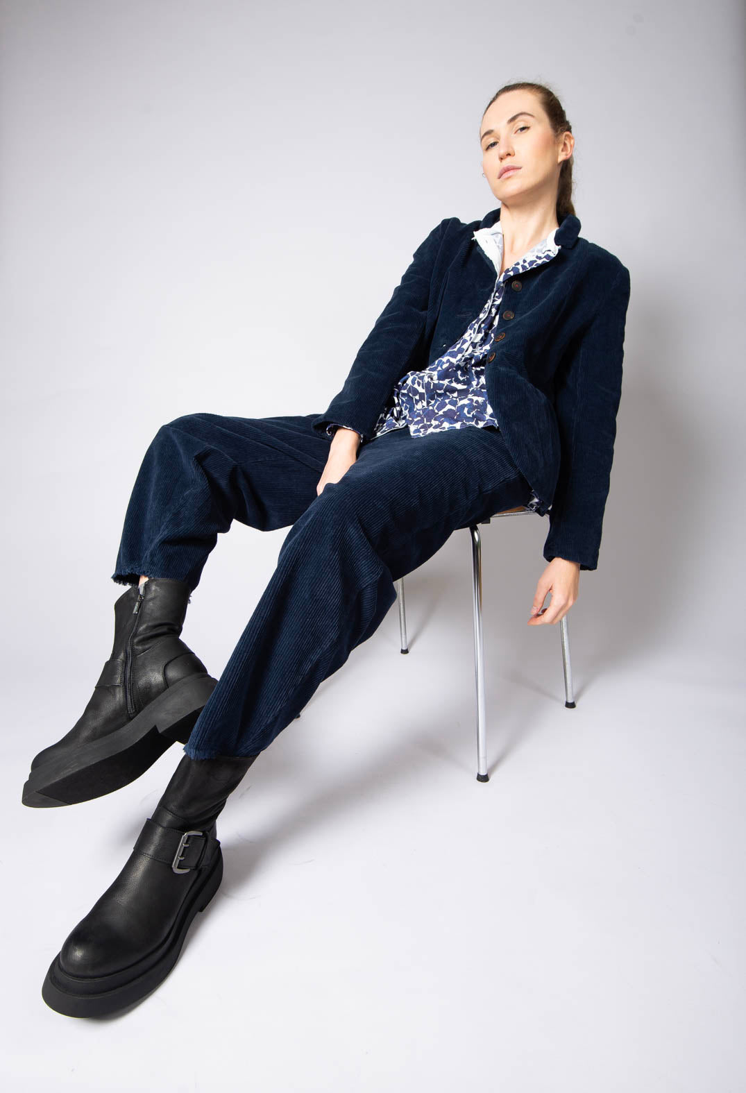 Valka Jacket in Navy