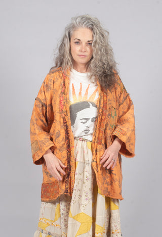 Julian Floral Kimono in Marmalade