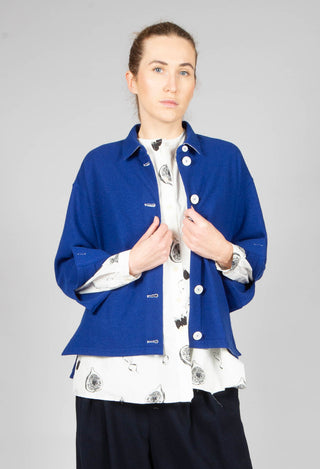 Brooch Shirt in Royal Blue