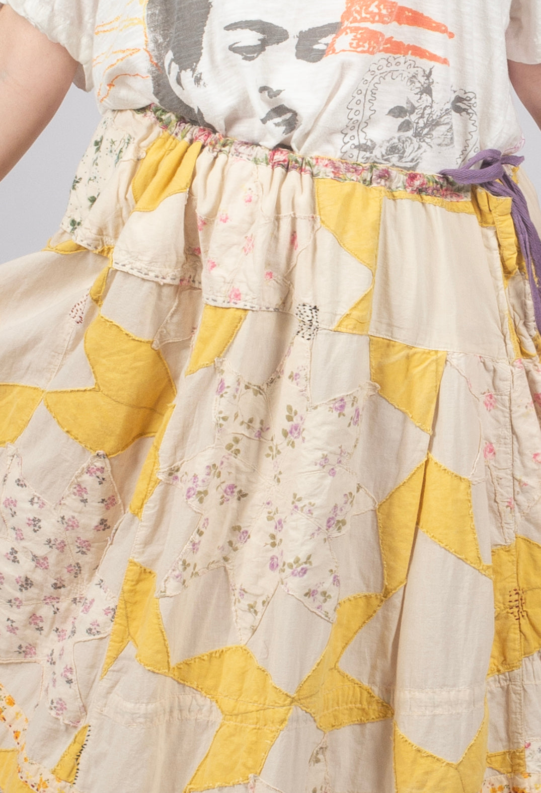 Friendship Quilt Skirt in Chickie