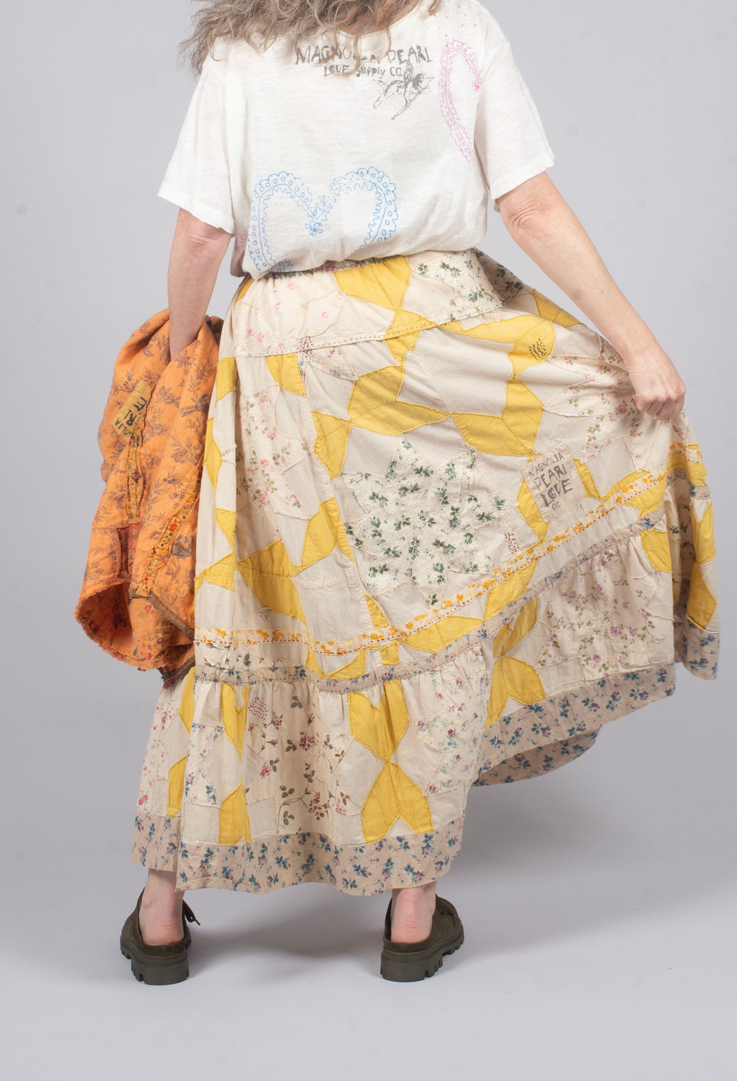 Friendship Quilt Skirt in Chickie