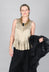 Satin Vest Top in Gold