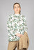 Collarless Shirt in Willow Leaf Print