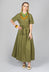 Long Belted Dress in Cactus